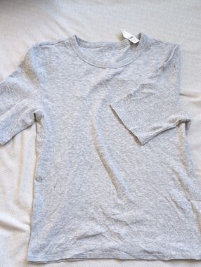 Aerie Heather Gray Crewneck Short Sleeve Top